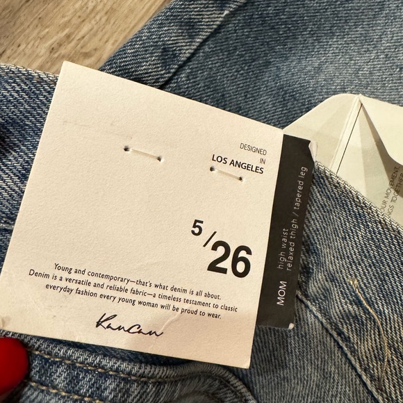 KanCan Distressed Blue Women's “Mom” jeans! New with tags! - Picture 3 of 7